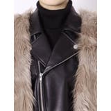 レイヤードエコファーライダースジャケット | GYDA | 詳細画像9