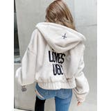 アイボリー | GOD LOVES UGLYエコファーショートフーディ | GYDA