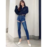 H/Wサイハイカットデザインデニムパンツ | GYDA | 詳細画像11