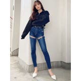 H/Wサイハイカットデザインデニムパンツ | GYDA | 詳細画像15