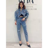 【SETUP着用可】H/W タックデザインペグトップデニムパンツ | GYDA | 詳細画像14