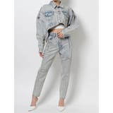 【SETUP着用可】H/W タックデザインペグトップデニムパンツ | GYDA | 詳細画像23