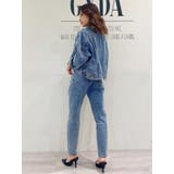 【SETUP着用可】H/W タックデザインペグトップデニムパンツ | GYDA | 詳細画像7