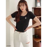 MICKEY MOUSE/FACE EMBROIDERY テレコTシャツ | GYDA | 詳細画像10