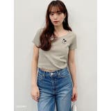 MICKEY MOUSE/FACE EMBROIDERY テレコTシャツ | GYDA | 詳細画像23
