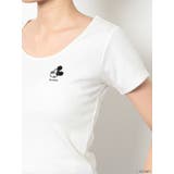 MICKEY MOUSE/FACE EMBROIDERY テレコTシャツ | GYDA | 詳細画像32