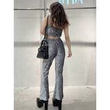 【セットアップ】サイドスリット ベロアプリーツパンツ | GYDA | 詳細画像3