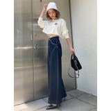 H/W SWITCHINGデザイン ワイドデニムパンツ | GYDA | 詳細画像9