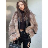 レイヤードエコファー ベルトライダースジャケット | GYDA | 詳細画像19