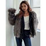 レイヤードエコファー ベルトライダースジャケット | GYDA | 詳細画像3