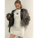 レイヤードエコファー ベルトライダースジャケット | GYDA | 詳細画像34