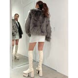 レイヤードエコファー ベルトライダースジャケット | GYDA | 詳細画像38