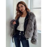 レイヤードエコファー ベルトライダースジャケット | GYDA | 詳細画像46