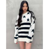 AMERICAN FLAG PATTERN ニットトップス | GYDA | 詳細画像11