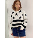 AMERICAN FLAG PATTERN ニットトップス | GYDA | 詳細画像15