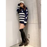 AMERICAN FLAG PATTERN ニットトップス | GYDA | 詳細画像7