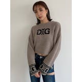 SYMMETRY GYDA モールヤーンニットトップス[品番：MKSW0049469