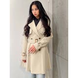 ダブルブレスト フレアトレンチコート | GYDA | 詳細画像11