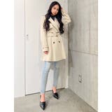 ダブルブレスト フレアトレンチコート | GYDA | 詳細画像15