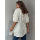 LOS ANGELES BACKレースアップTシャツ | GYDA | 詳細画像10 