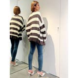 ボーダー LOOSEニットカーディガン | GYDA | 詳細画像27 