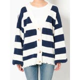 ボーダー LOOSEニットカーディガン | GYDA | 詳細画像30 