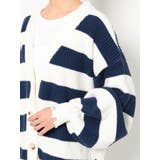 ボーダー LOOSEニットカーディガン | GYDA | 詳細画像34 