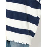 ボーダー LOOSEニットカーディガン | GYDA | 詳細画像35 