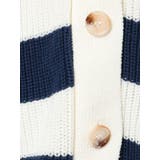 ボーダー LOOSEニットカーディガン | GYDA | 詳細画像39 