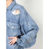 BACK LONGリヨセルダメージGジャン | GYDA | 詳細画像17