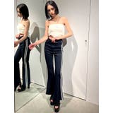 ハイウエスト2ラインフレアカラーパンツ | GYDA | 詳細画像10