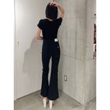 ハイウエスト2ラインフレアカラーパンツ | GYDA | 詳細画像14