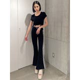 ハイウエスト2ラインフレアカラーパンツ | GYDA | 詳細画像15