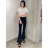 ハイウエスト2ラインフレアカラーパンツ | GYDA | 詳細画像7