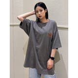 チャコールグレー | 【みちょぱコラボ】BORROWED BIG Tシャツ | GYDA