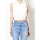 ハーフZIPノースリニットTOPS | GYDA | 詳細画像17 