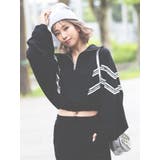 2LINE LOGOテープハーフZIP TOPS | GYDA | 詳細画像15