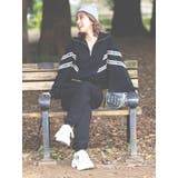 2LINE LOGOテープハーフZIP TOPS | GYDA | 詳細画像16