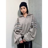 2LINE LOGOテープハーフZIP TOPS | GYDA | 詳細画像30