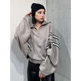 2LINE LOGOテープハーフZIP TOPS | GYDA | 詳細画像32