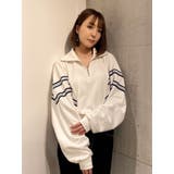 2LINE LOGOテープハーフZIP TOPS | GYDA | 詳細画像4