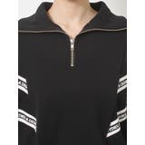 2LINE LOGOテープハーフZIP TOPS | GYDA | 詳細画像43
