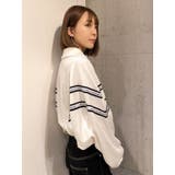 2LINE LOGOテープハーフZIP TOPS | GYDA | 詳細画像5