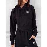 ブラック | PUMA CLASSICSクロップドフーディTR | GYDA