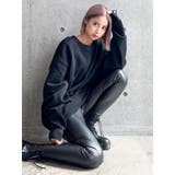 RAISED BACK フェイクレザーレギンス | GYDA | 詳細画像10 
