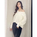BIGケーブル LOOSE ニットトップス | GYDA | 詳細画像18 
