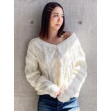 BIGケーブル LOOSE ニットトップス | GYDA | 詳細画像26 