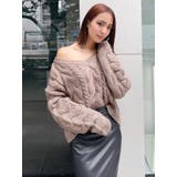 ベージュ | BIGケーブル LOOSE ニットトップス | GYDA