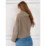 オフタートル オフショル ニット トップス | GYDA | 詳細画像21 