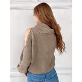 オフタートル オフショル ニット トップス | GYDA | 詳細画像24 